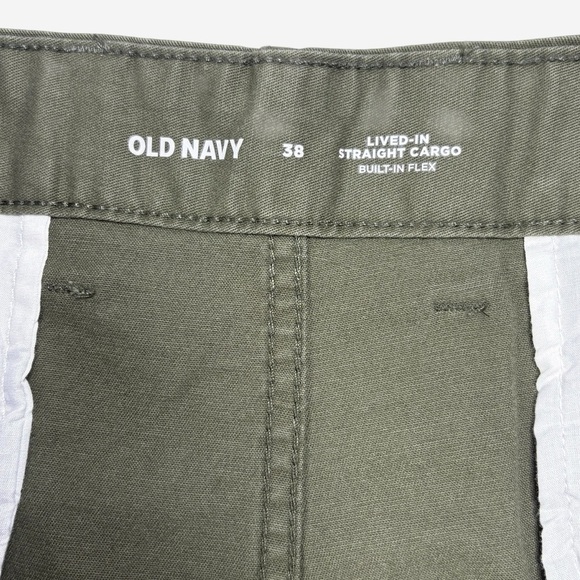 Old Navy Mens Lived In Straight Cargo Shorts 38 Heritage Green 9” Inseam NEW - Picture 6 of 10